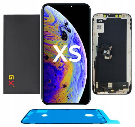 Wyświetlacz do iPhone XS GX OLED Ekran LCD A2097 A1920 +Uszczelka