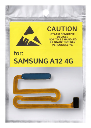 Oryginał Czytnik Linii Papilarnych do Samsung A12 Przycisk Power Niebieski