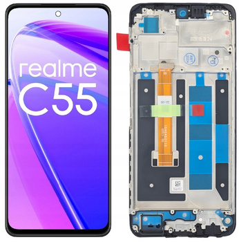 Wyświetlacz do Realme C55 Ekran LCD Ramka RMX3710