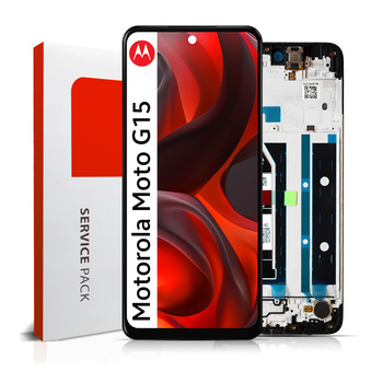 Wyświetlacz do Motorola Moto G15 Ekran LCD Ramka Oryginał Zila XT2521-3