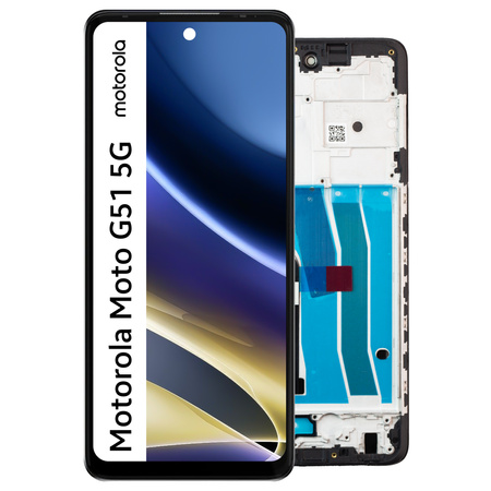 Wyświetlacz do Motorola Moto G51 5G Ekran LCD Ramka XT2171-2 XT2171-1