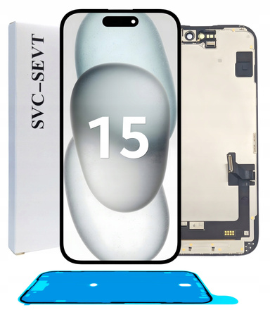Wyświetlacz do iPhone 15 Ekran LCD Oryginał Zila A3090 +Uszczelka