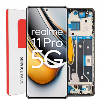 Wyświetlacz do Realme 11 Pro Ekran LCD Ramka Czarna Oryginał Zila RMX3771