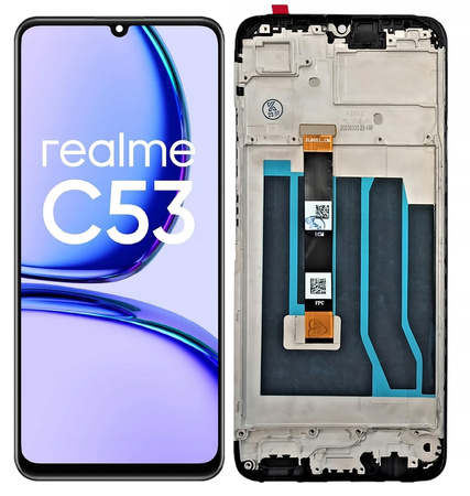 WYŚWIETLACZ EKRAN LCD DO REALME C53 RAMKA