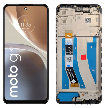 WYŚWIETLACZ EKRAN LCD DO MOTOROLA G32 RAMKA