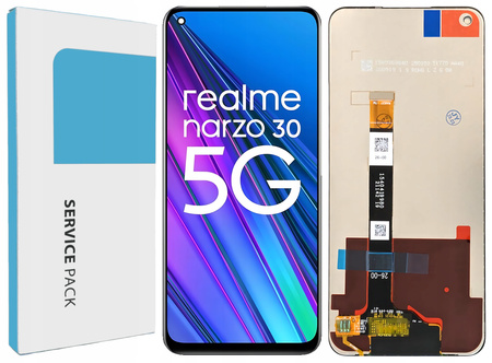 Oryginał Zila do Realme Narzo 30 5G Wyświetlacz LCD Dotyk