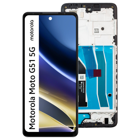 Wyświetlacz do Motorola Moto G51 5G Ekran LCD Ramka XT2171-2 XT2171-1