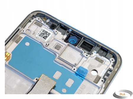 Wyświetlacz do Xiaomi Note 9 Pro Ekran LCD Ramka Srebrna M2003J6B2G
