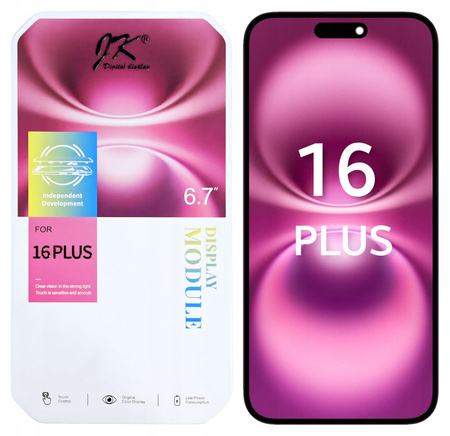 Wyświetlacz do iPhone 16 Plus JK Incell LCD A3290 A3082 True Tone Chip IC