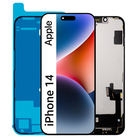 Wyświetlacz do iPhone 14 Ekran LCD OLED GX A2882 A2649 +Uszczelka