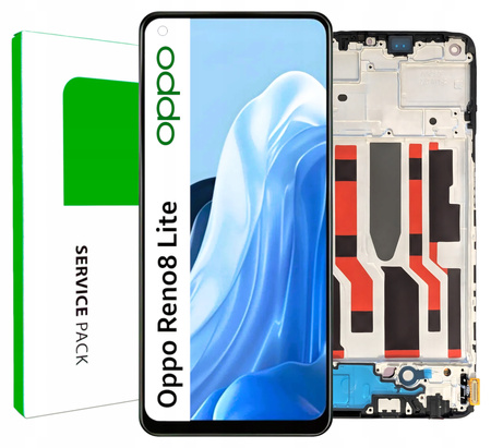 Wyświetlacz do Oppo Reno8 Lite Ekran LCD Ramka Oryginał Zila