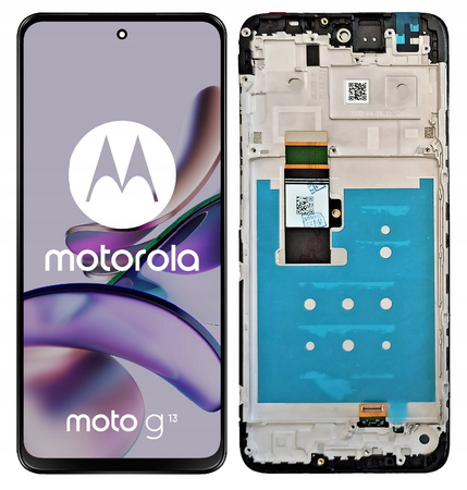 WYŚWIETLACZ EKRAN LCD DO MOTOROLA G13 RAMKA