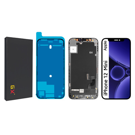 Wyświetlacz do iPhone 12 mini Ekran LCD OLED GX A2399 A2176 +Uszczelka