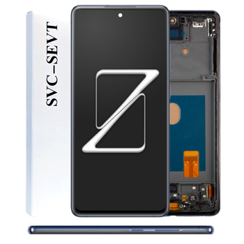 Wyświetlacz do Samsung S20 FE 5G Ekran LCD Ramka Niebieska Oryginał Zila