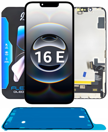 Wyświetlacz do iPhone 16e Soft OLED Ekran LCD A2882 Wymienny Chip Uszczelka