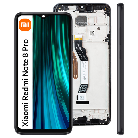 Wyświetlacz do Xiaomi Redmi Note 8 Pro Ekran LCD Ramka Czarna M1906G7I