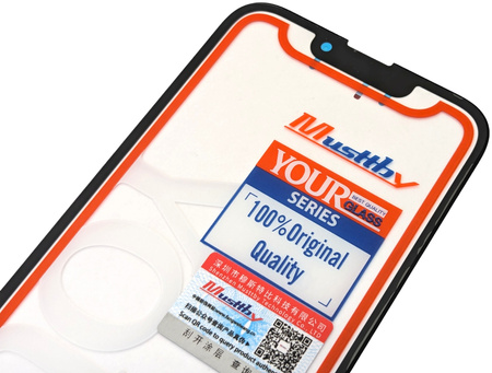 ORYGINAŁ SZYBA SZKŁO WYŚWIETLACZA KLEJ OCA DO IPHONE 13 MUSTTBY