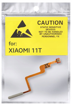 ORYGINAŁ TAŚMA PRZYCISK POWER CZYTNIK LINII DO XIAOMI 11T SREBRNY