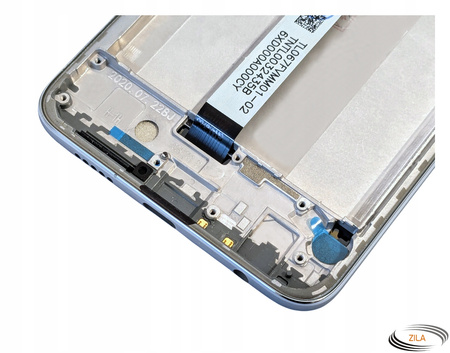 Wyświetlacz do Xiaomi Note 9 Pro Ekran LCD Ramka Srebrna M2003J6B2G