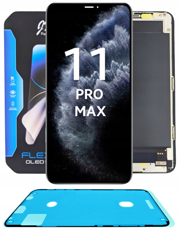 Wyświetlacz do iPhone 11 Pro Max JK OLED Ekran LCD Wymienny Chip +Uszczelka