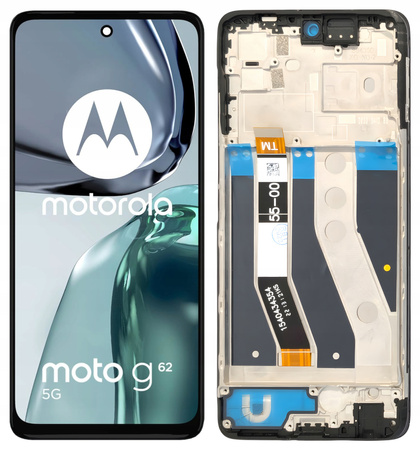 WYŚWIETLACZ EKRAN LCD SZYBKA DOTYK DO MOTOROLA MOTO G62 5G RAMKA