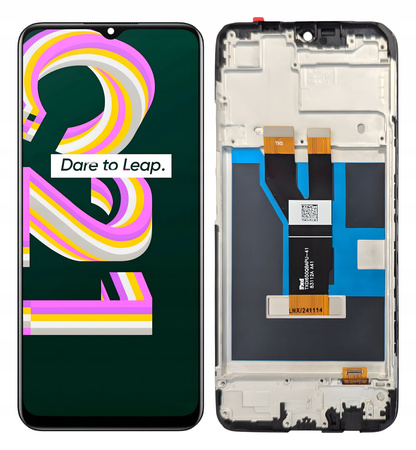 Wyświetlacz LCD Do Realme C21 Ramka Ekran Szybka Dotyk RMX3201