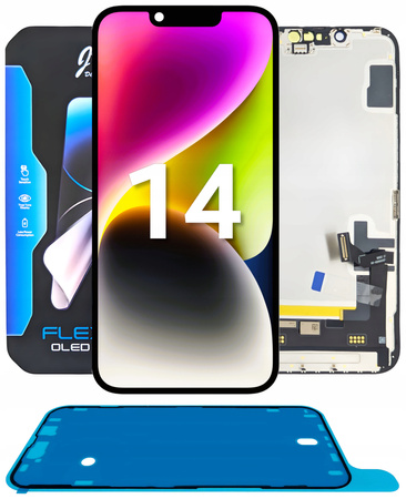 Wyświetlacz do iPhone 14 Soft OLED Ekran LCD A2882 Wymienny Chip +Uszczelka