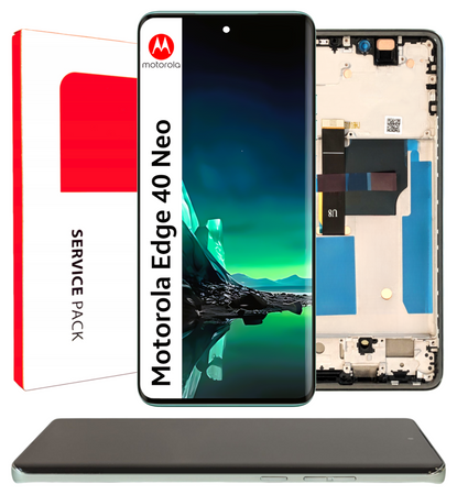 Wyświetlacz do Motorola Edge 40 Neo Ekran LCD Ramka Oryginał Zila XT2307-1