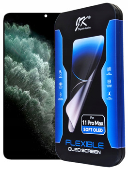 Wyświetlacz do iPhone 11 Pro Max JK OLED Ekran LCD Wymienny Chip +Uszczelka