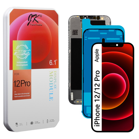 Wyświetlacz do iPhone 12 / 12 Pro Ekran LCD Incell JK Wymienny Chip A2403