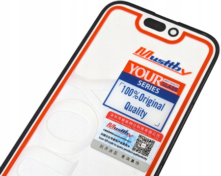 ORYGINAŁ SZYBA SZKŁO WYŚWIETLACZA KLEJ OCA DO IPHONE 14 PRO MUSTTBY