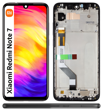 Wyświetlacz do Xiaomi Redmi Note 7 Ekran LCD Ramka Czarna M1901F7G M1901F7H
