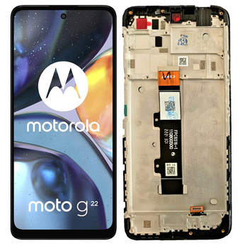 WYŚWIETLACZ EKRAN LCD DO MOTOROLA G22 RAMKA
