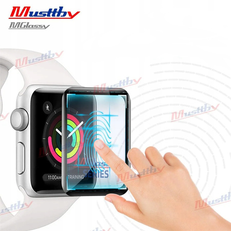 SZYBA SZKŁO WYŚWIETLACZA KLEJ OCA DO APPLE WATCH 5 44mm MUSTTBY