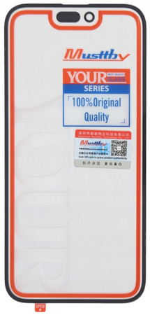 ORYGINAŁ SZYBA SZKŁO WYŚWIETLACZA KLEJ OCA DO IPHONE 14 PRO MAX MUSTTBY