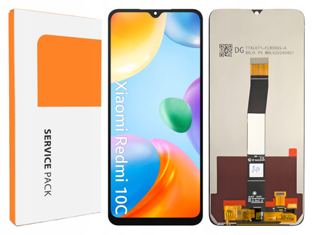 Wyświetlacz do Xiaomi Redmi 10C Ekran LCD Oryginał Zila 220333QAG