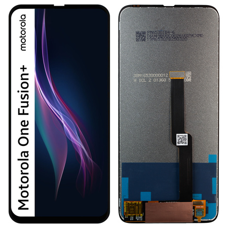 Wyświetlacz do Motorola One Fusion Plus Ekran LCD Ramka Czarna PAKF0002IN