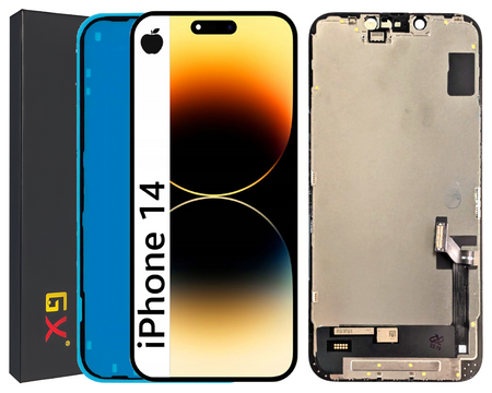 OLED GX do iPhone 14 LCD Wyświetlacz Digitizer Dotyk Szybka +uszczelka