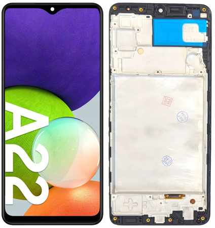 WYŚWIETLACZ EKRAN DOTYK SZYBKA LCD DO SAMSUNG A22 4G OLED RAMKA SM-A225F