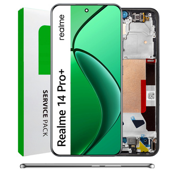Wyświetlacz do Realme 14 Pro Plus Ekran LCD Ramka Oryginał Zila Szary
