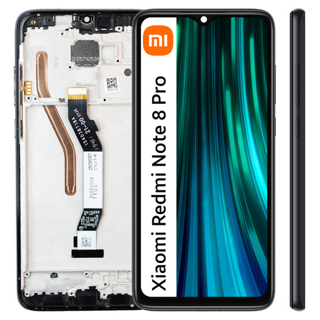 Wyświetlacz do Xiaomi Redmi Note 8 Pro Ekran LCD Ramka Czarna M1906G7I