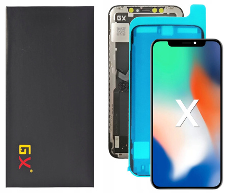 Wyświetlacz do iPhone X Ekran LCD OLED GX A1865 A1901 +Uszczelka