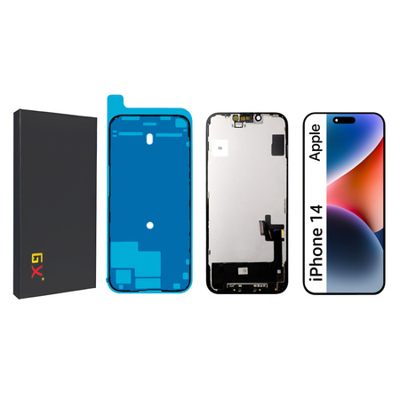 Wyświetlacz do iPhone 14 Ekran LCD OLED GX A2882 A2649 +Uszczelka