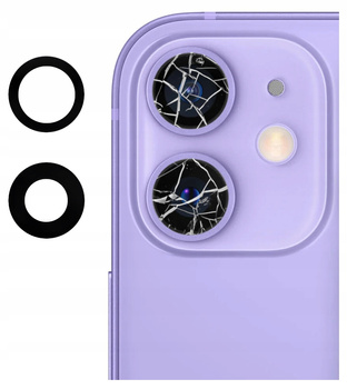 SZYBKA SZKŁO PREMIUM OSŁONA APARATU KLEJ DO IPHONE 12 MINI A2399 A2176