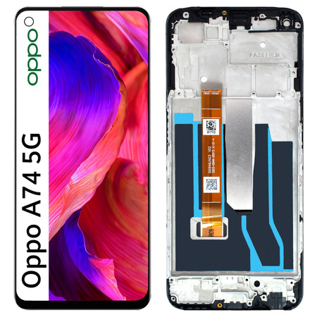 Wyświetlacz do Oppo A74 5G Ekran LCD Ramka CPH2197 CPH2263