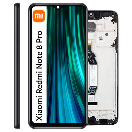 Wyświetlacz do Xiaomi Redmi Note 8 Pro Ekran LCD Ramka Czarna M1906G7I