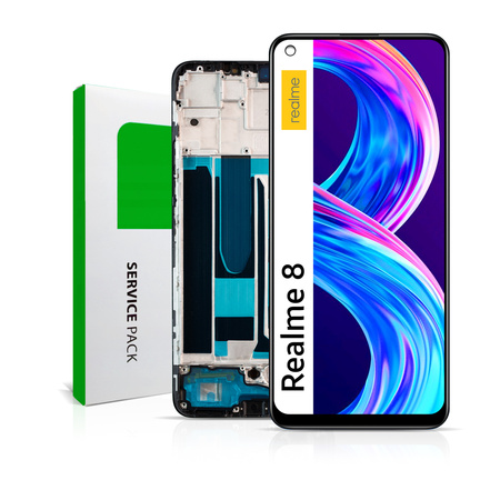 Wyświetlacz do Realme 8 Ekran LCD Ramka Oryginał Zila RMX3085