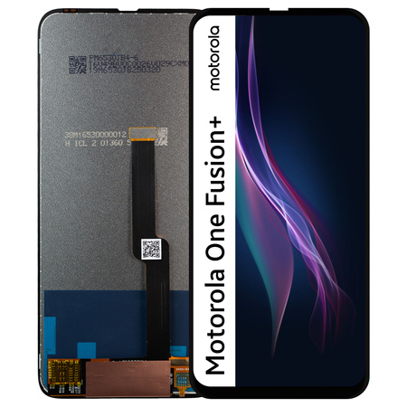 Wyświetlacz do Motorola One Fusion Plus Ekran LCD Ramka Czarna PAKF0002IN
