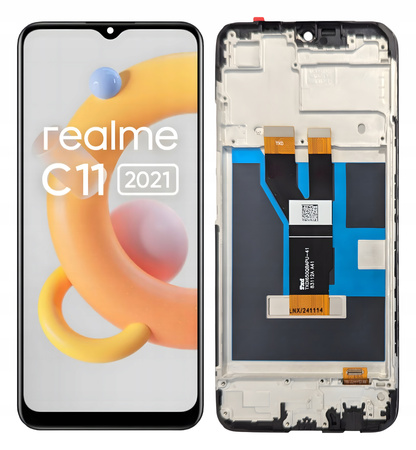 Wyświetlacz LCD Do Realme C11 2021 Ramka Ekran Szybka Dotyk RMX3231