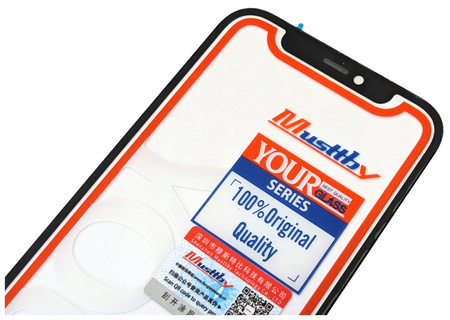 ORYGINAŁ SZYBA SZKŁO WYŚWIETLACZA KLEJ OCA DO IPHONE 12 MUSTTBY